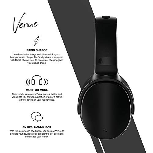 Skullcandy Venue Noise Cancelling Headphones for iPhone and Android with Microphone / 24 Hour Battery / Great for Music… - Image 4
