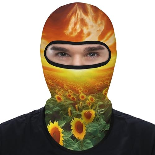 Balaclava de campo de girasoles para hombre y mujer, protección solar, transpirable, máscara completa para la cabeza para senderismo, ciclismo, correr, conducir miniatura 1