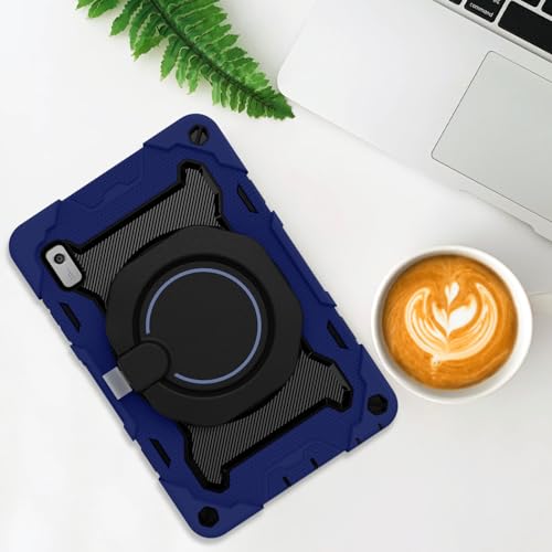 Coque Lenovo Tab M9 Bleue Antichoc avec Support Rotatif Intégré - 6