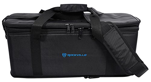 Image of Rockville RRB30 3U Rack Bag Double-Sided Case, 12 inch Depth, Shoulder Strap