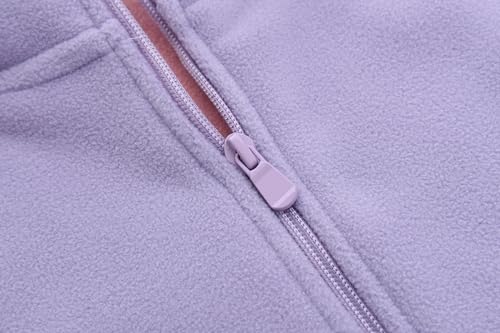 ACESTAR Girls Boys and Toddlers Polar Fleece Full-Zip Mock Jacket With Pockets for Children 4-14 Years4