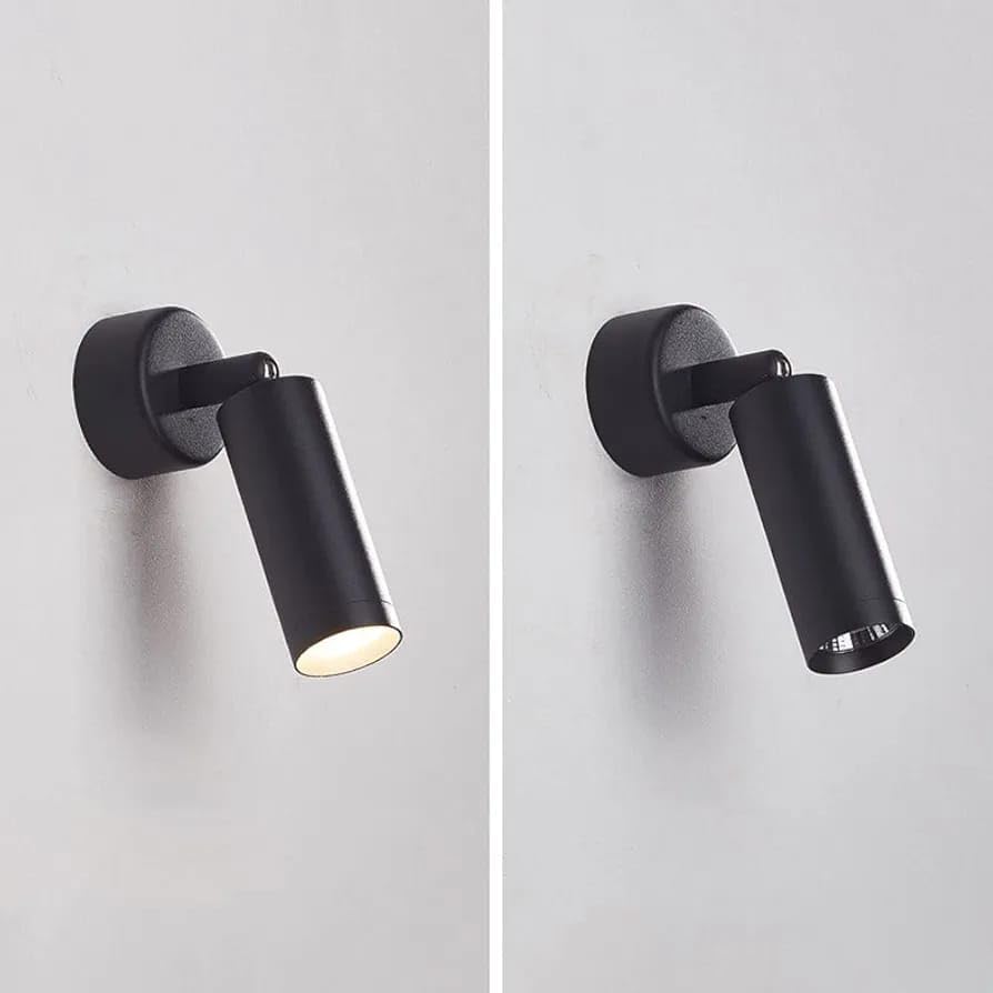Image of Glowave 10W Modern LED Wall Ceiling Spot Light with Adjustable Head - Warm White (Black)