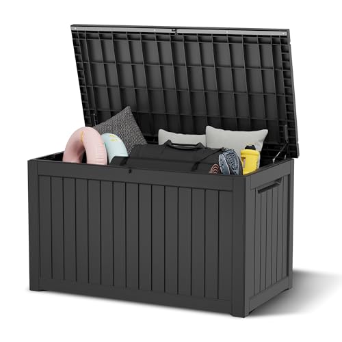 Image of Outdoor Storage Box Waterproof, 280 Gallon Deck Box for Patio Storage