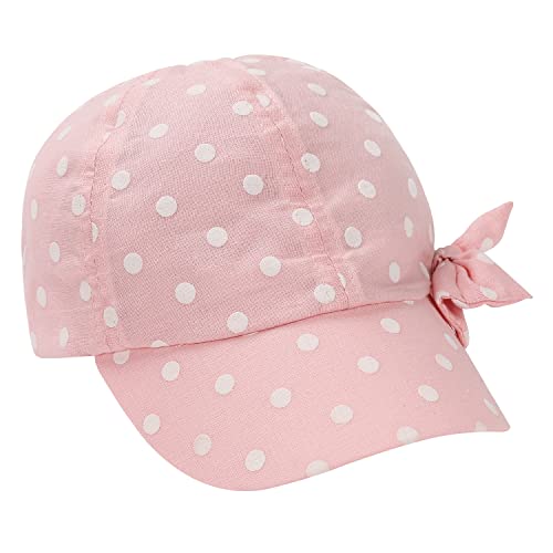 Toddler Sun Hat Girls Summer Hat Cap Uv Protection Dot&Bowknot Beach Hat Baseball Caps Upf 50+ #TOP4