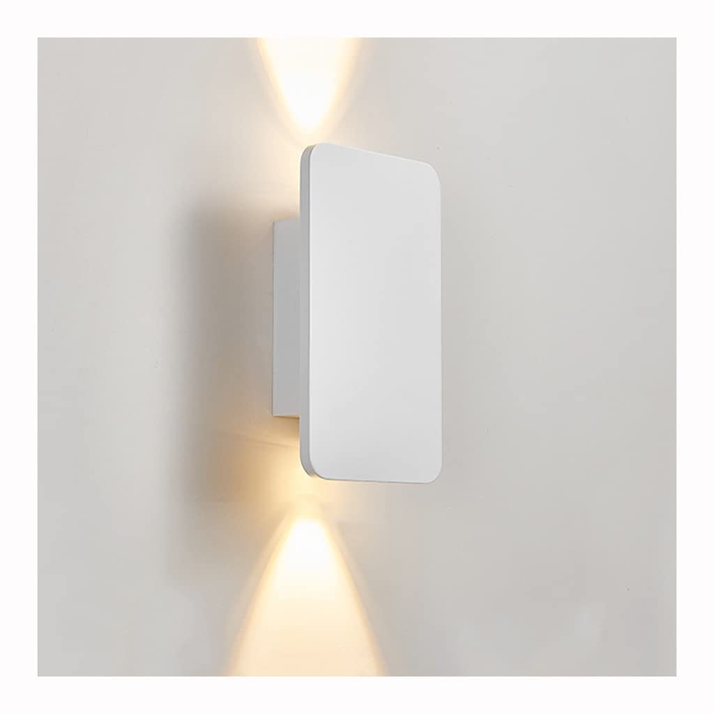 Wall Light Wall Lights 6W Modern Interior Aluminum Wall Lights Balcony Living Room Wall Lights TV Background Wall Lights Bedroom Wall Lights (Color : White, Size : 4PCS)