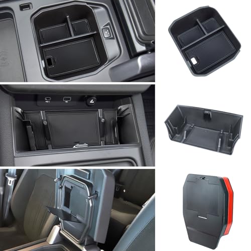 Center Console Organizer Compatible with 2020-2024 Land Rover Defender Armrest Storage Box and Armrest Hidden Tray Middle Console Organizer Interior Accessories-ONLY for Refrigerator