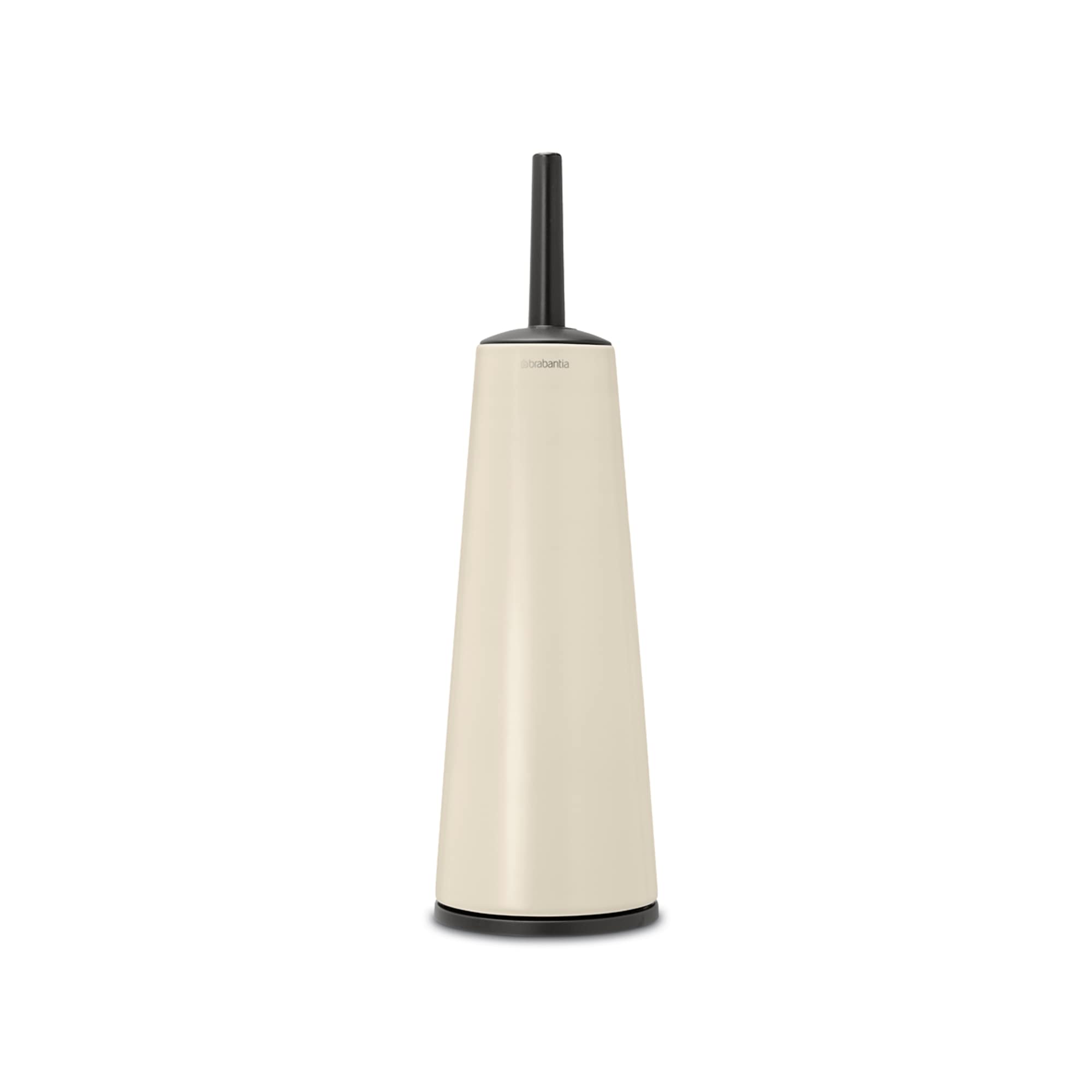Brabantia - ReNew Toilet Brush & Holder - Hygienic Brush - Cleans Under the Rim - Non-Scratching Base - Corrosion Resistant - Bathroom Accessory - Soft Beige - 42 x 12 x 12 cm