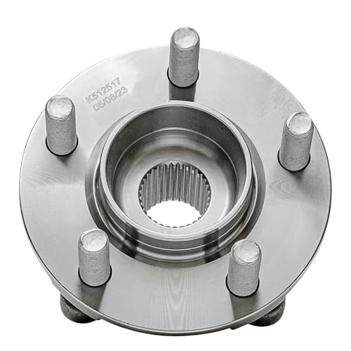 Image of Detroit Axle - Rear 2pc Wheel Bearing Hubs for 17-20 Ford GT, 15-20 Mustang, 2 Wheel Bearing & Hubs Assembly 2015 2016 2017 2018 2019 2020 Replacement