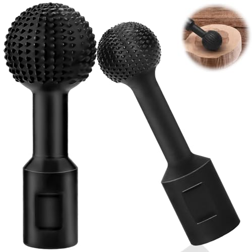 2Pcs Fraise Bois Spherique Gouge Sculpture a Bois 25mm/40mm Outillage Menuiserie Bois Outils Bois Fraise Carbure Rape Rotative pour Perceuse Meuleuse à Bille Disque de Fraisage pour 115/125mm