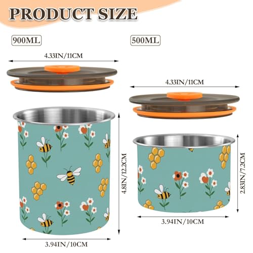 Contenedor de Café DOMIKING Acero Inoxidable 900ml miniatura 2