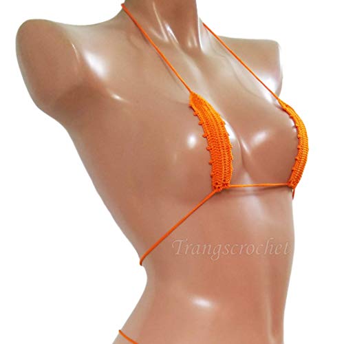 Crochet Extreme Micro Bikini Top - Perfect for Sunbathing2