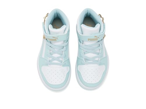 Image of PUMA Kids' Rebound Layup Mid Hook and Loop Sneakers