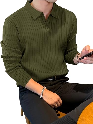 Image of Noble Monk Relax Fit |Textured| Lycra | Polo Neck T-Shirt
