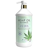 Pharm to Table Hemp Oil and Retinol Anti-Aging Body Lotion, Locks in Moisture, Protection from Free...