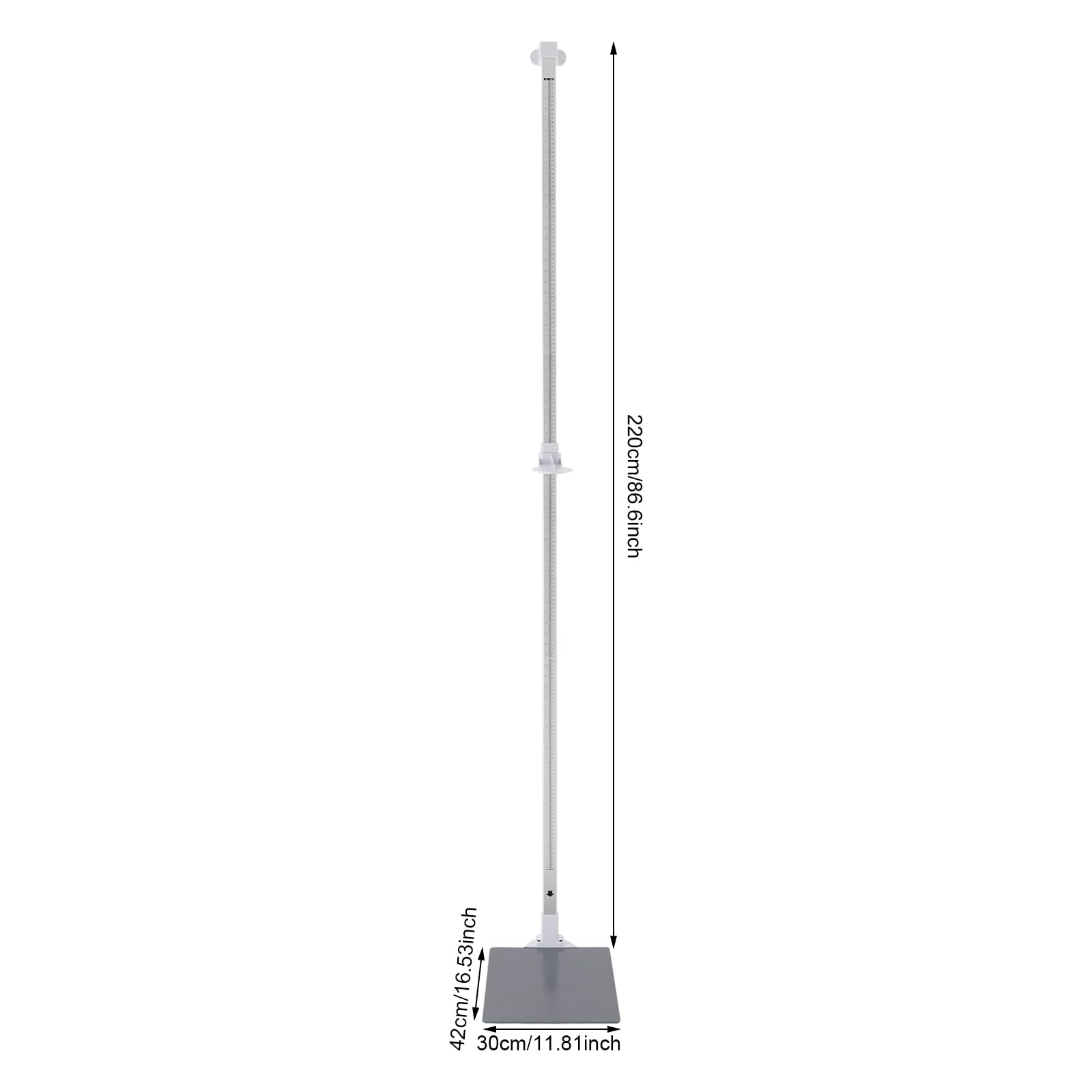 Stadiometr wysokościomierz 20-210 cm 1 mm aluminiowy model