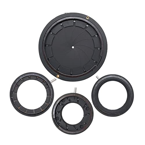 顕微鏡観察 全金属ズーム光学アイリスダイヤフラム開口コンデンサー 1.5-17mm/25mm/36mm 顕微鏡カメラレンズ用増幅径(ID005 1.5-25mm)