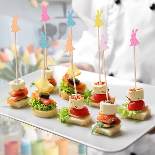 JtmyAota-100-Pack-Easter-Toothpicks-for-Appetizers-47-Inch-Natural-Bamboo-Cocktail-Picks-for-Cake-Dessert-Food-Fruit-Easter-Party-Decorations JtmyAota 100 Pack Easter Toothpicks for Appetizers 47 Inch Natural Bamboo Cocktail Picks for Cake Dessert Food Fruit Easter Party Decorations