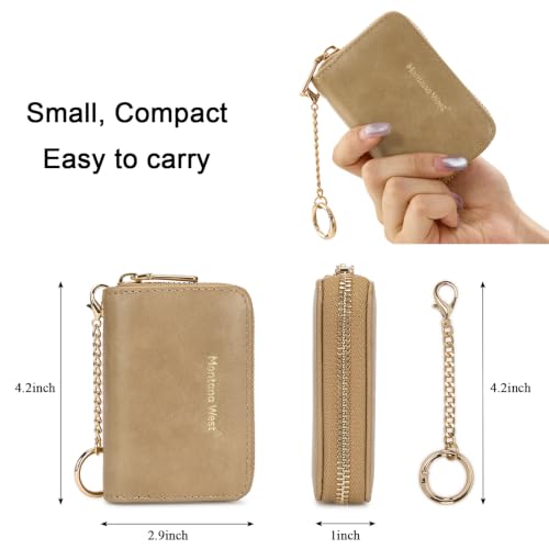 Image of Montana West RFID Blocking Small Credit Card Holder Wallet for Women with Zipper Soft Compact Women's Wallet Gift Idea