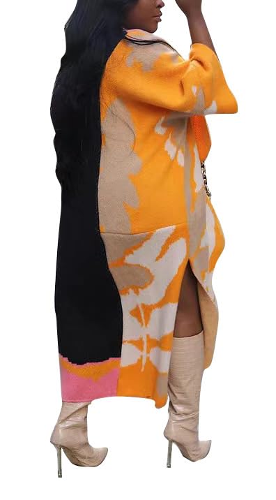 Image of Womens Knit Long Cardigan Sweaters Casual Chic Comfy Lightweight Loose Open Front Stylish Coat Outwear