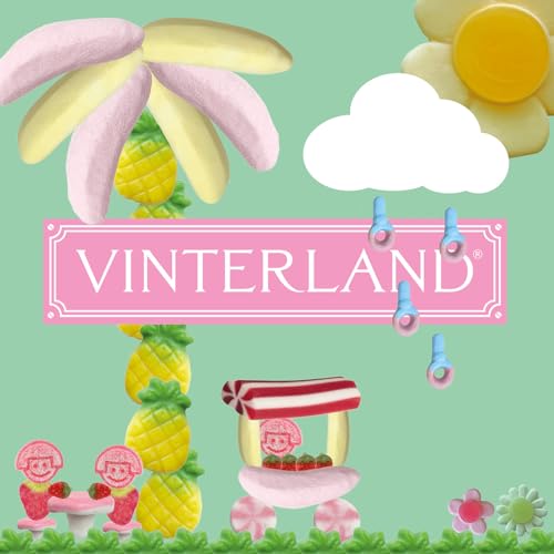 VINTERLAND - Fruity Swedish Candy Mix (1.2 Pounds) - Assorted Swedish Candy Sweet Mix - Red Strawberry Licorice - Yellow Bananas - Pink Mushrooms - Happy Flowers - Juicy Berries - Circus Pens, and more - Fruity Edition