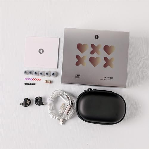Image of Linsoul SIMGOT EW300 1DD+1Planar+1PZT Hybrid Driver in Ear Monitor, Wired Earbuds IEM, Gaming Earbuds with Detachable Nozzles, Silver-Plated OFC IEM Cable for Audiophile Musician (EW300 DSP)