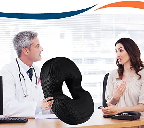 Donut Pillow for Tailbone Pain XL Cool Gel Hemorrhoid Pillow Donut Cushion Doughnut Pillow for Tailbone Hemorrhoids Postpartum Pregnancy Donut Seat Cushion Women Men Hemmoroid Cushion Memory Foam
