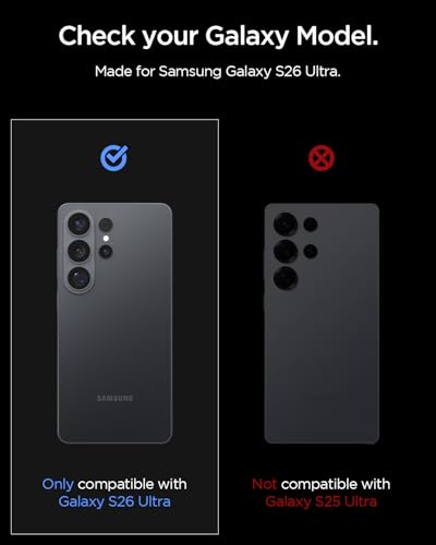 Image of Spigen EZ Fit Optik Pro Tempered Glass Camera Lens Protector Guard for Galaxy S26 Ultra - Black [2 Pack]
