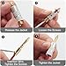 UVOOI Speaker Banana Plugs 2 Pairs/4 Pcs, Gold Plated Banana Plug Audio Connector Closed Screw for Speaker Wire, Home Theater, Audio/Video Receiver, Amplifiers, Wall Plates and Sound Systems