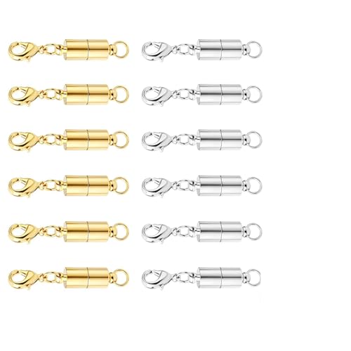 12PCS Magnet Karabinerverschluss Kettenverschluss Gold Für Verschiedene Schmuckarten Magnetverschluss Für Ketten In Alltagssituationen Magnetverschluss Kette Für Komfort