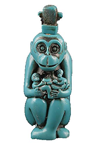 Statue de singe en turquoise artificielle ancienne décoration chinoise