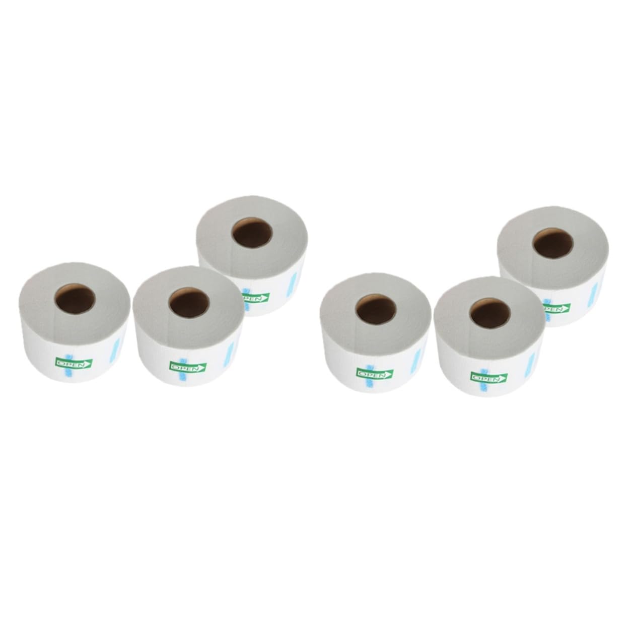 TOVINANNA 6 Piezas tira de cuello tiras elásticas en papel elástico para protector de cuello de salón cepillo para morado accesorios ar papel de cuello