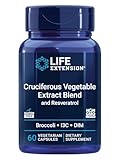 Life Extension Cruciferous Vegetable Extract & Resveratrol, Broccoli, Cabbage, resveratrol, Supports Cellular Protection, Gluten-Free, Non-GMO, Vegetarian, 60 Capsules