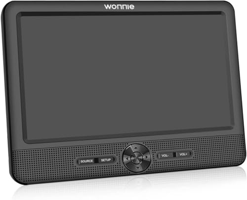 Lecteur DVD 25,4 cm WONNIE avec écran portable individuel pour voiture