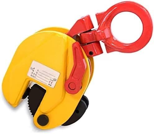 Pince de levage métallique verticale pour plaques d'acier et métal plat