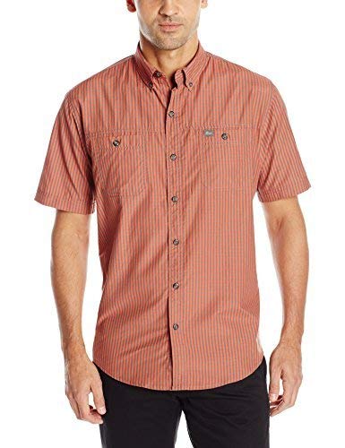 G.H. Bass & Co. Men's Short Sleeve Fancy Explorer Mini Gingham Shirt