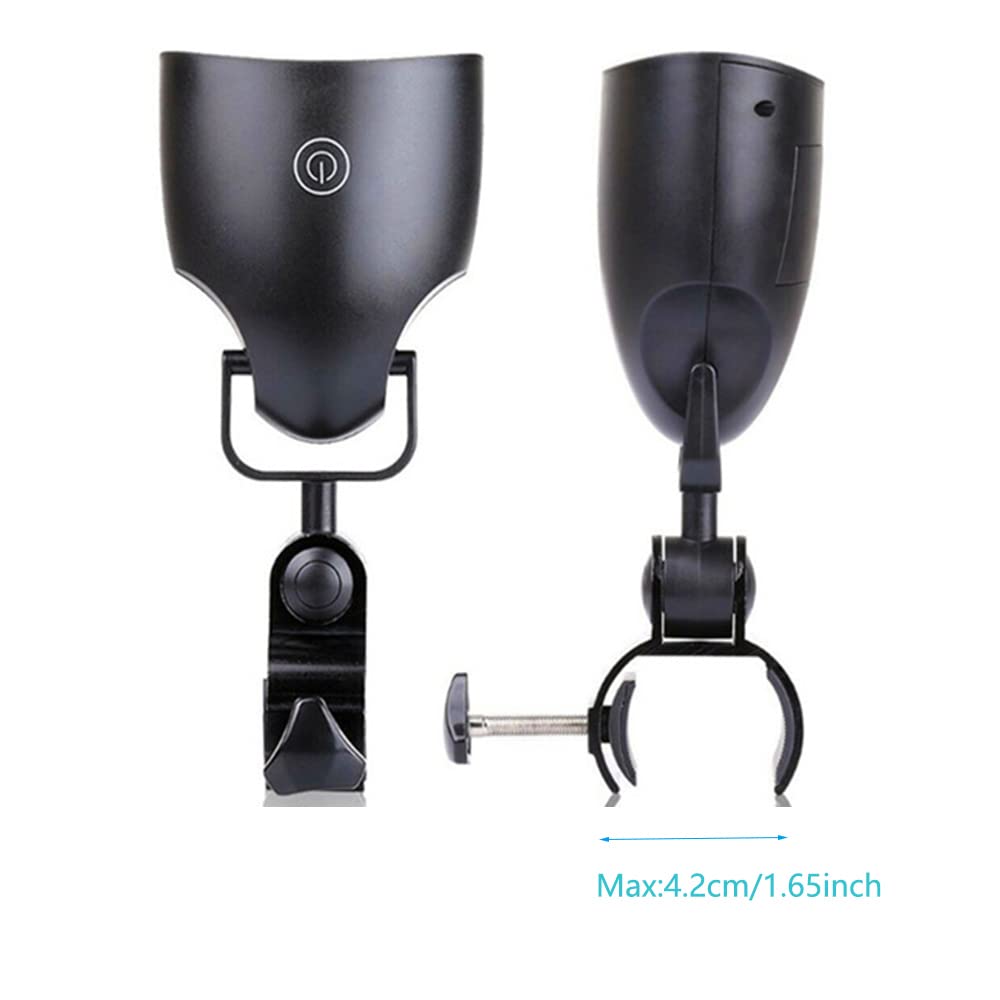 Luz LED para parrilla de barbacoa, rotación de 180°/360°, 10 luces LED superbrillantes, resistente al calor, impermeable, 100 lm, montaje en mango, control táctil sensible a la luz