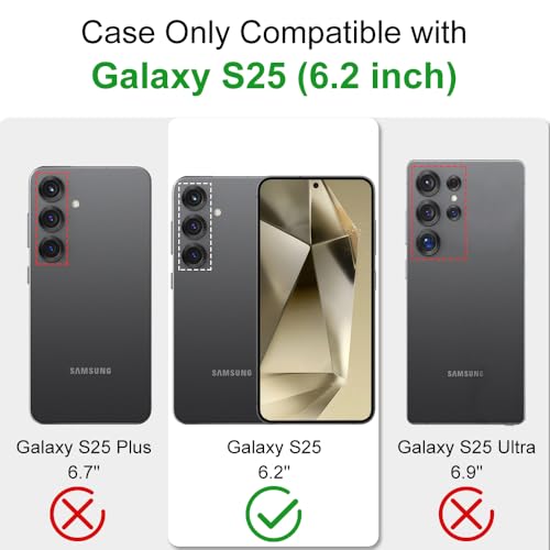 Image of MALEWOLF for Samsung Galaxy S25 Case, Adjustable Kickstand Cover Compatible with Magsafe, Slim Translucent Matte S25 Phone Case, Non-Slip Shockproof Magnetic Case for Galaxy S25 5G (Black /Red)