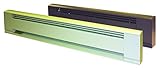 TPI H392096 Series 3900 Hydronic Electric Baseboard Heater, 96'L, 58 Lbs Weight, White