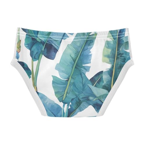 KLL Tropical Banana Leaf Toddler Boys Cotton Briefs Cute Children Panties2
