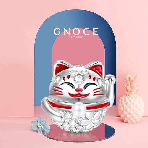 Image of GNOCE Cute Animal Collection Charms 925 Sterling Silver Pendant Dangle Bead Charm Fit for Bracelets and Necklaces, Hand-Finished Keepsake Jewelry Gift for Women, Girls, Mother, BBF