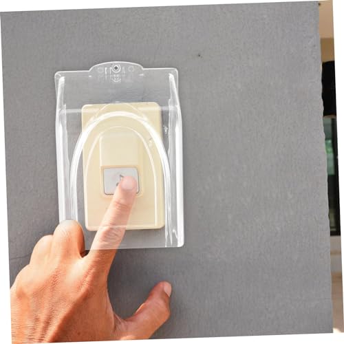 Cubierta para timbre exterior impermeable y protector plástico transparente de lluvia 5