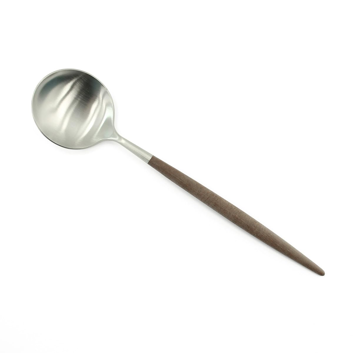 CutipolGOA Brown Matte Silver Dinner Knife Fork Spoon Set of 3 Black Boxed