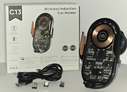 Image of Car Phone Mount Wireless Charger[Handsfree Intelligent auto Open-Close Proximity Sensor][15W Wireless Charging][Sturdy Mount 360Rotation] Compatible for iPhone,Android and All Smartphones