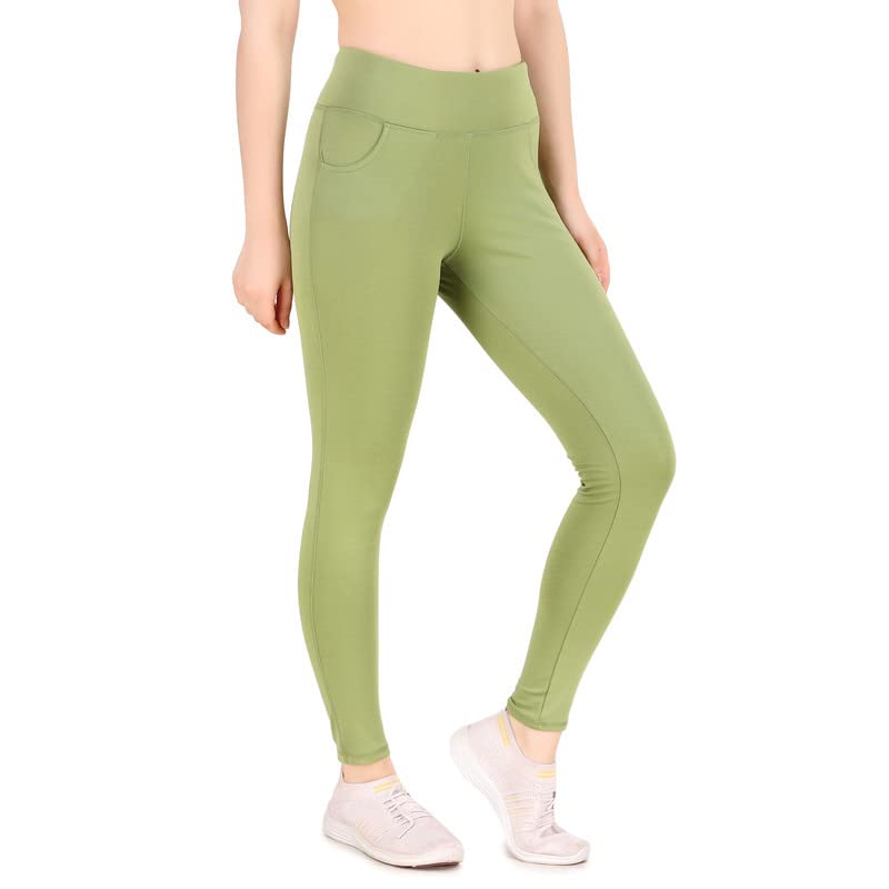 sweet sweat waist trimmer Yoga Leggings for Women [Ultra Stretch Soft] High Waisted Tummy Control Yoga Pants with Pockets-L Blue-picture-33