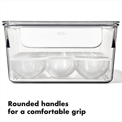 Recipiente para huevos transparente con bandeja de plástico extraíble 6
