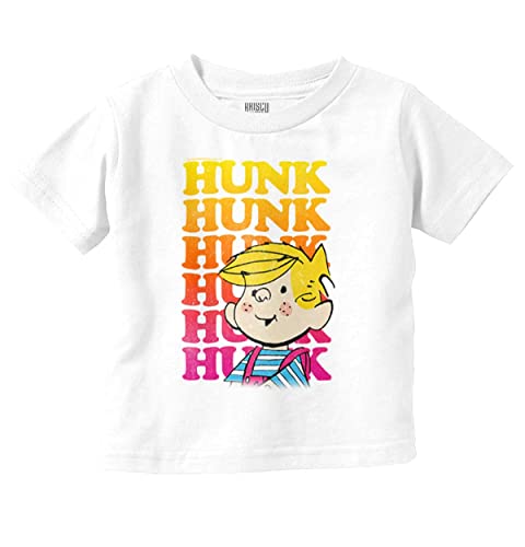 Brisco Brands Retro Dennis The Menace Hunk Gradient Youth T Shirt Tee Boys