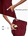 FKEEP Women's Golf Tennis Dress Athletic Workout Dress with Shorts and Pockets (Red Wine, L)