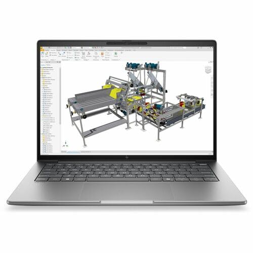 Image of HP ZBook 8 G2a 14 inch Touchscreen Copilot+ PC Mobile Workstation - WUXGA - 60 Hz - AMD Ryzen AI 7 PRO Ryzen AI PRO 400 Series 450-32 GB - 512 GB SSD - English Keyboard - Meteor Silver - AMD Chip - 1920