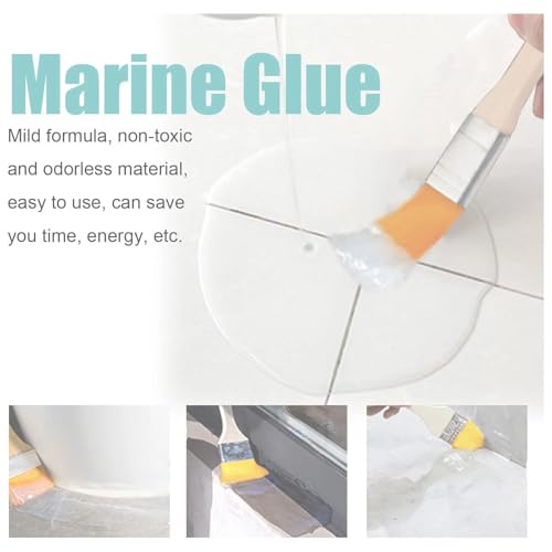 Image of UCRAVO 2PCS Sealant Crack Seal Glue 300gm with Brush Transparent Waterproof for Roof Leakage Crack Seal Agent Roof Water Leakage Solution, Waterproof Agent, Wall Glue