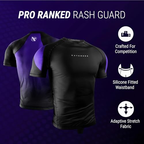 Hayabusa Pro Ranked Rash Guard for Men Short Sleeve2
